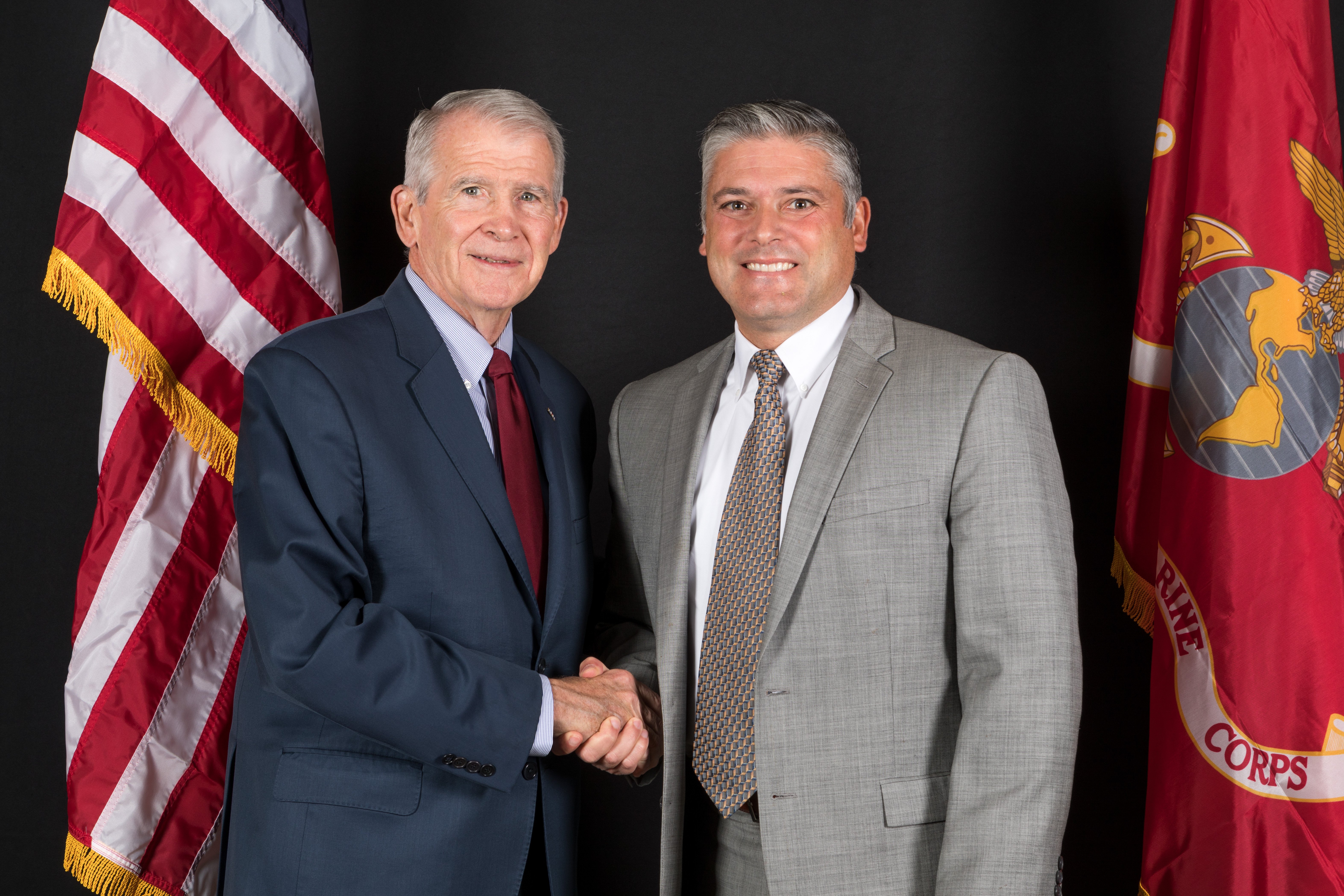 Lt. Col. Oliver North and Dante DAlessandro