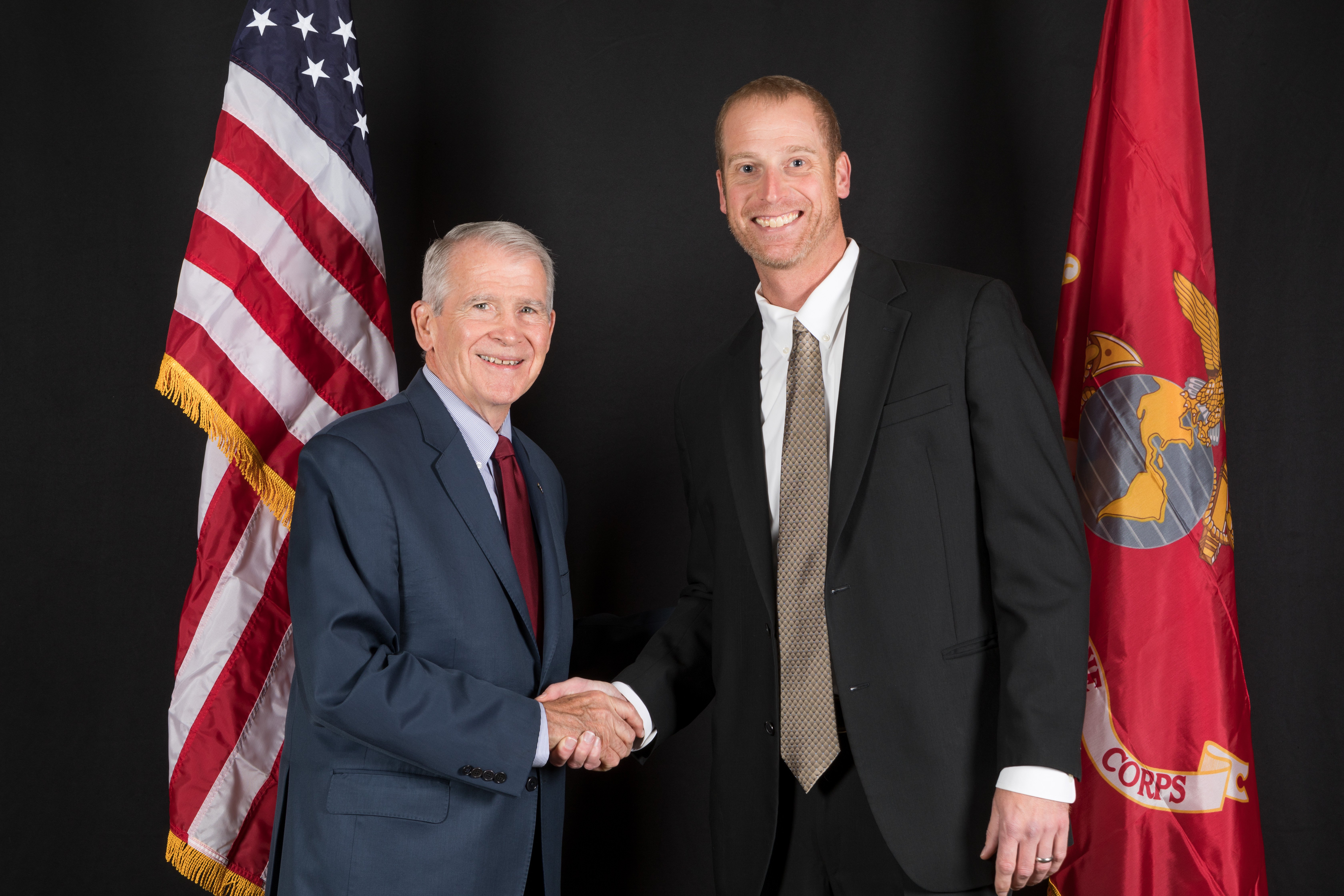 Lt. Col. Oliver North and Jeff England