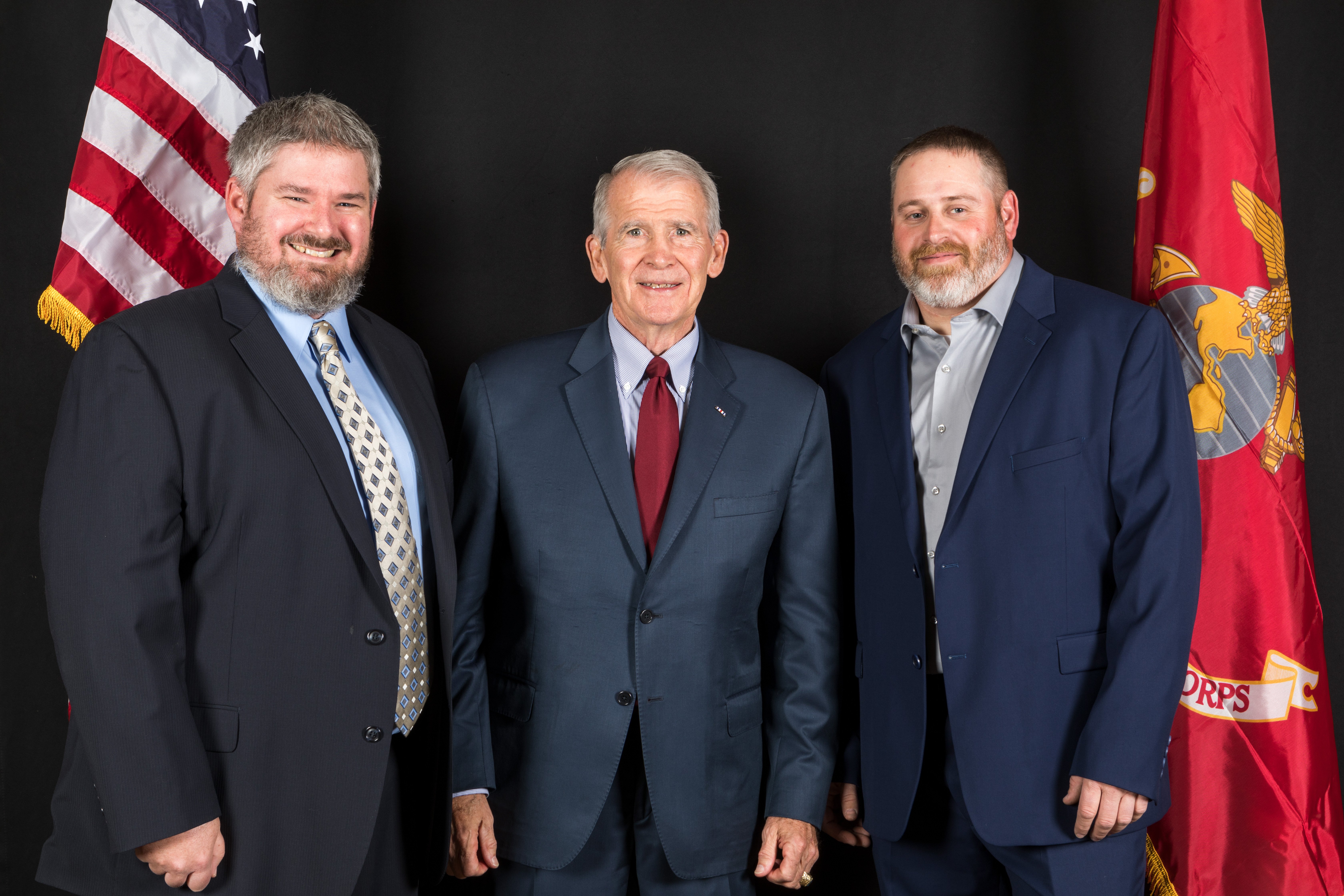 Lt. Col. Oliver North and Kevin Grant and Jeremy Miller