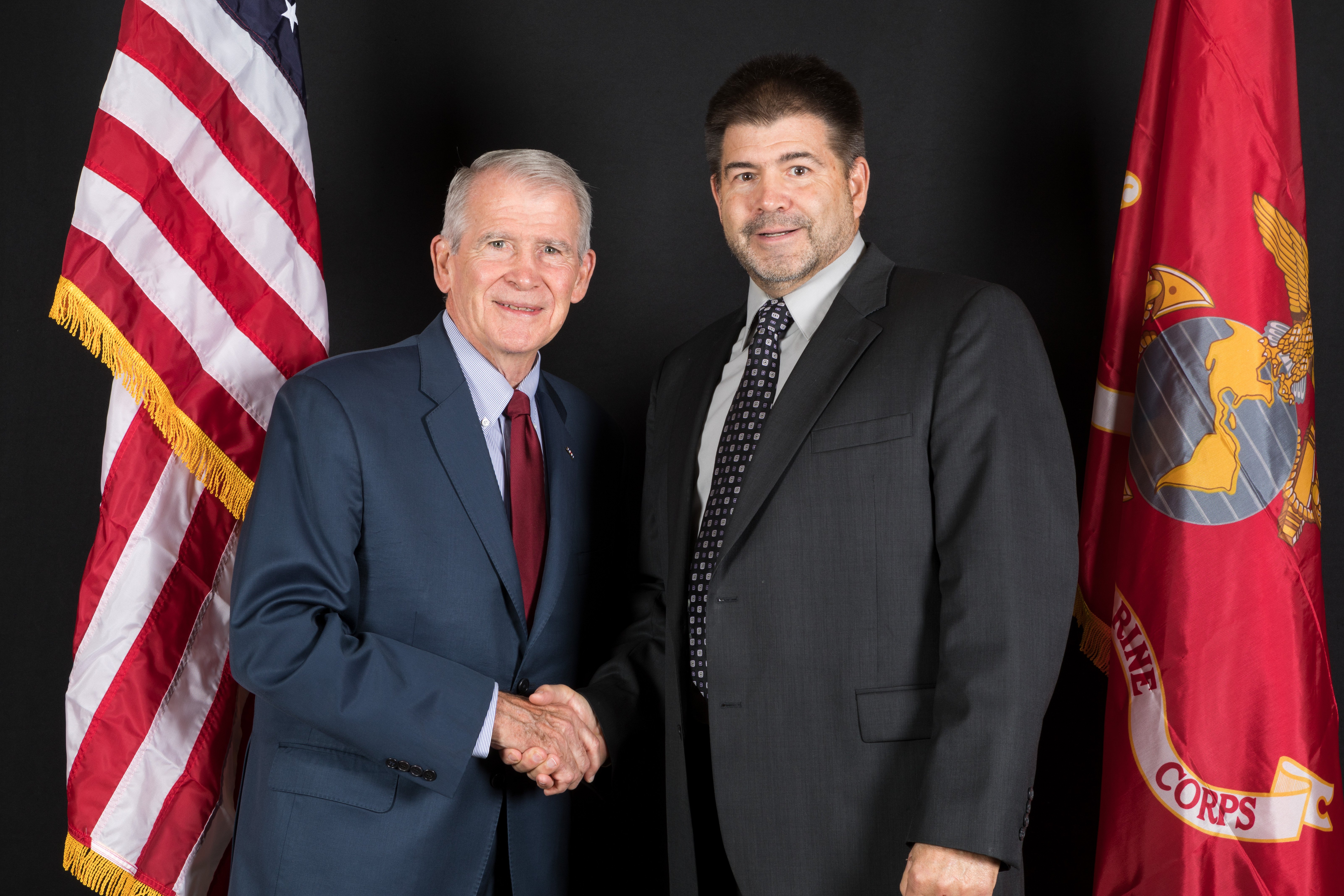 Lt. Col. Oliver North and Mike McDermott